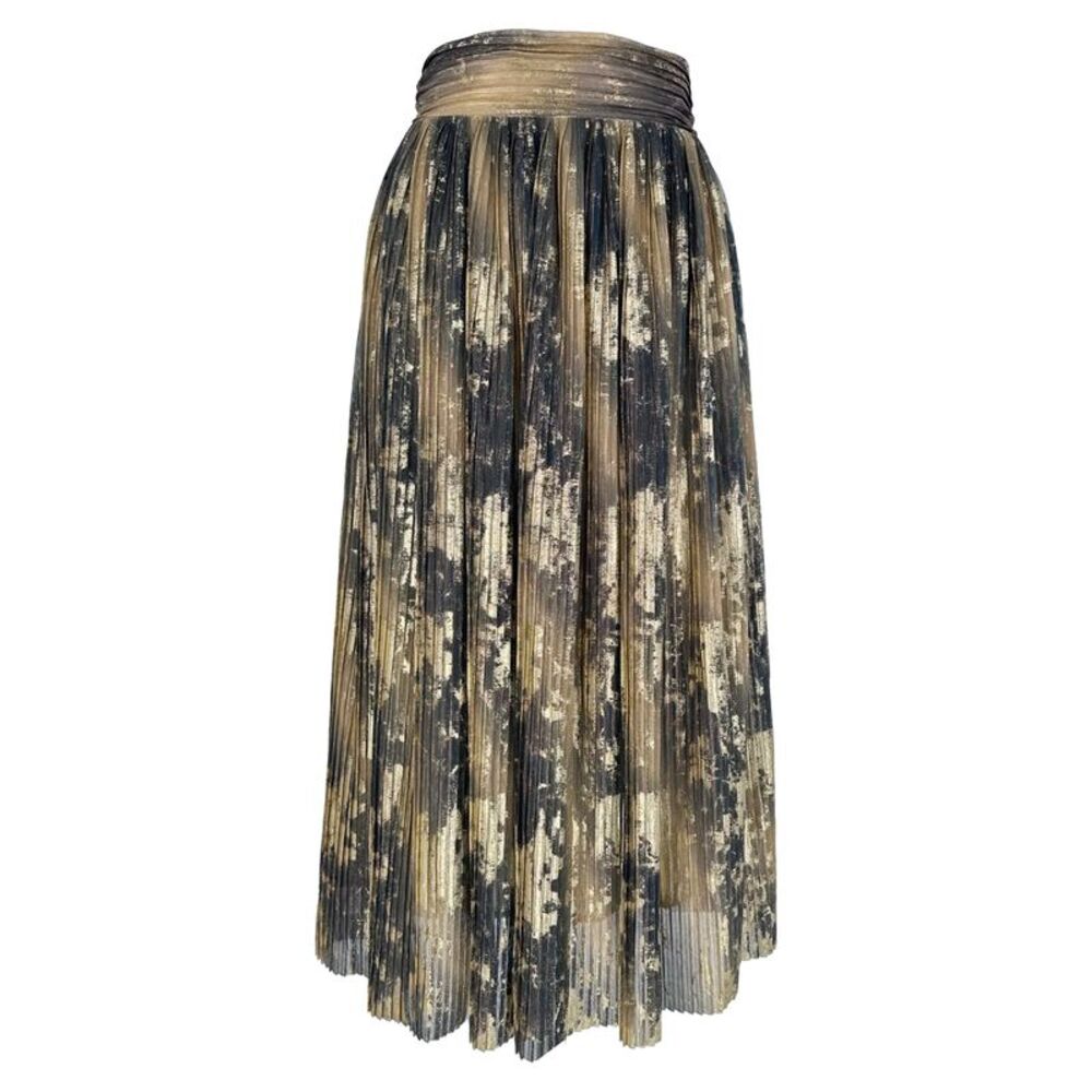 Ba&sh Pleated Maxi Skirt in Multicolor Polyester